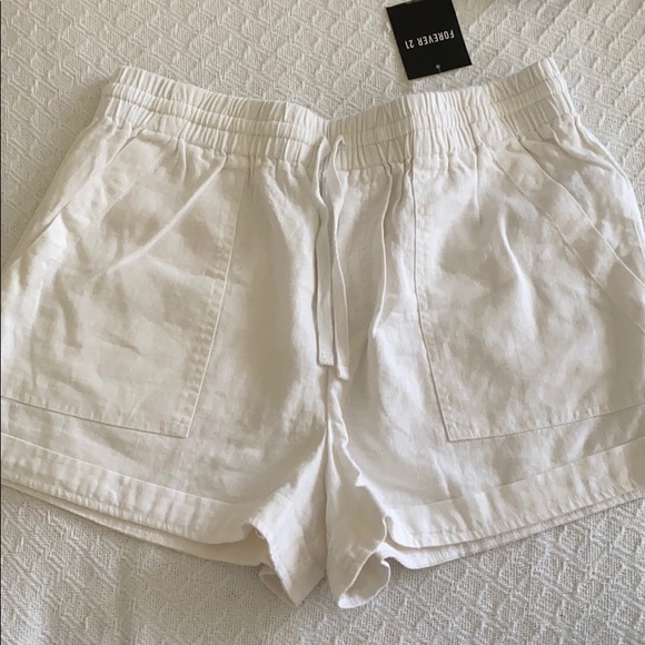 forever 21 linen shorts